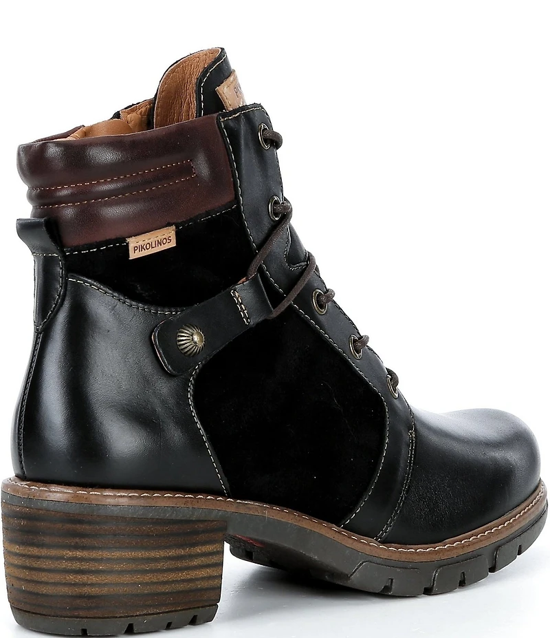 Pikolinos San Sebastian Leather Lace Up Booties