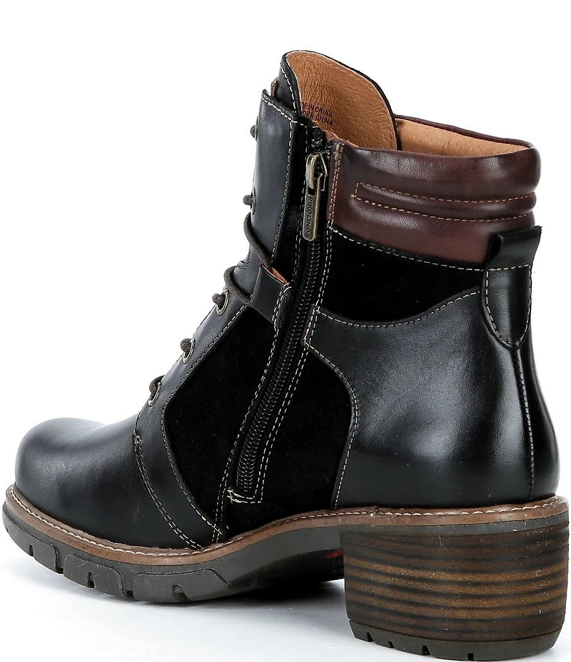 Pikolinos San Sebastian Leather Lace Up Booties