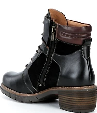 Pikolinos San Sebastian Leather Lace Up Booties