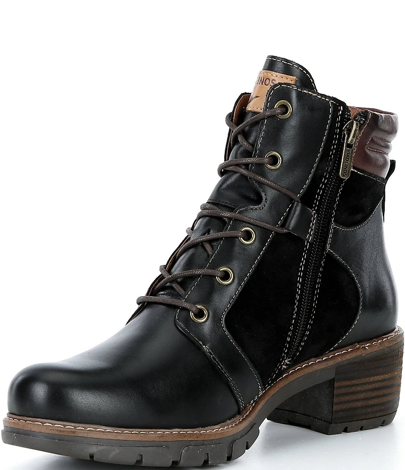Pikolinos San Sebastian Leather Lace Up Booties