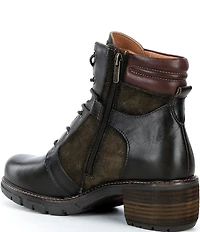Pikolinos San Sebastian Leather Lace Up Booties