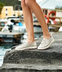 Pikolinos Tenerife Perforated Leather Loafers