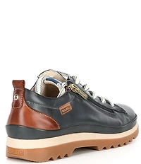 Pikolinos Vigo Zip Lace Up Leather Oxford Sneakers