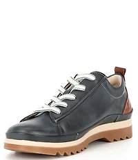 Pikolinos Vigo Zip Lace Up Leather Oxford Sneakers