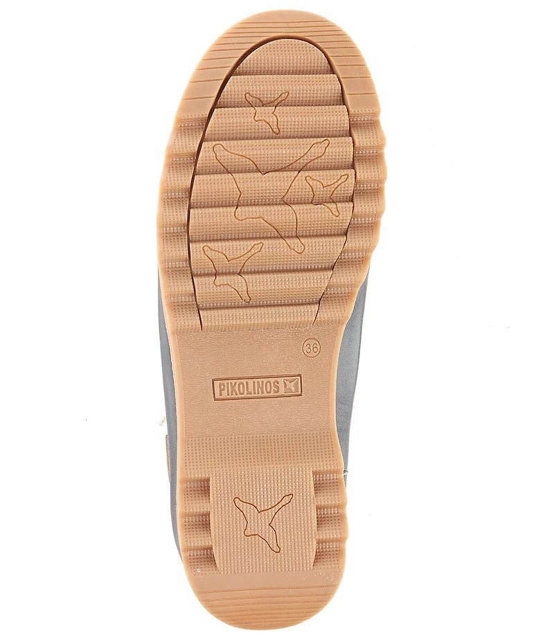 Pikolinos Vigo Zip Lace Up Leather Oxford Sneakers