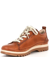 Pikolinos Vigo Zip Lace Up Leather Oxford Sneakers