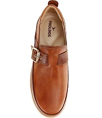 Pikolinos Vigo Leather Buckle Strap Clogs