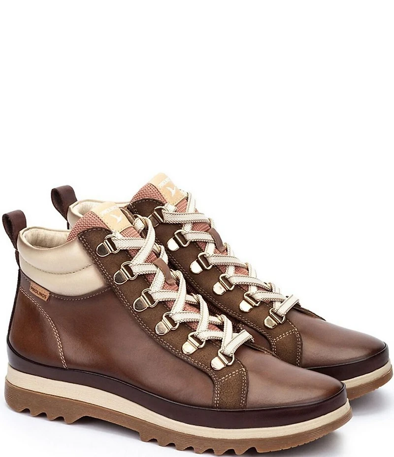 Pikolinos Women's Vigo W3W Leather Lug Sole Booties