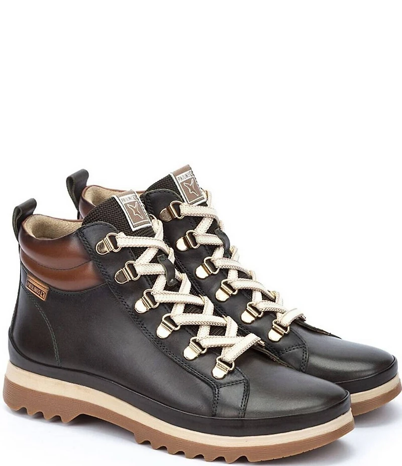 Pikolinos Women's Vigo W3W Leather Lug Sole Booties