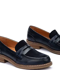 Pikolinos Women's Aldaya Leather and Suede Penny Loafers