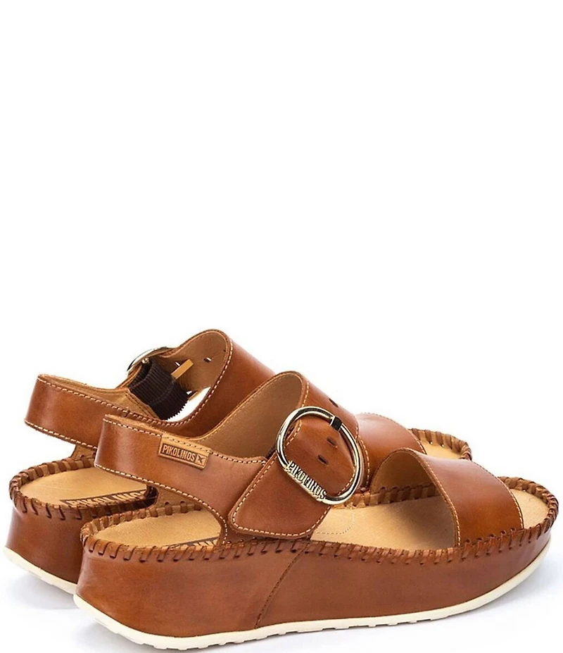 Pikolinos Women's Marina W1C Leather Platform Sandals