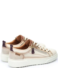 Pikolinos Women's Riells Leather Zip Platform Sneakers