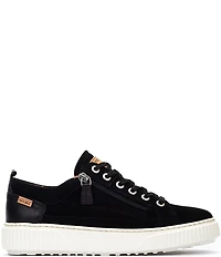 Pikolinos Women's Riells Suede Zip Platform Sneakers