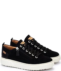 Pikolinos Women's Riells Suede Zip Platform Sneakers
