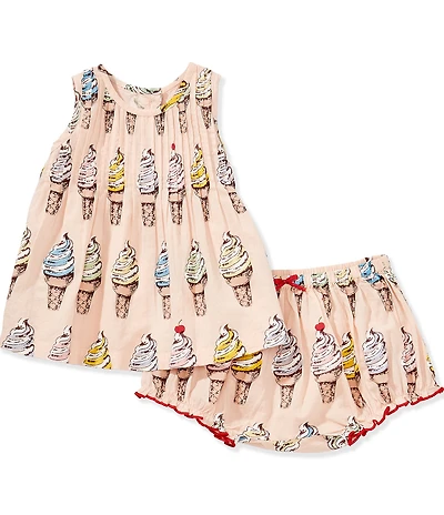Pink Chicken Baby Girls Jaipur Soft Serve Sleeveless Top & Coordinating Short 2 Piece Set