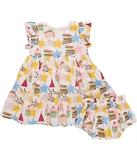 Pink Chicken Baby Girls Jennifer Birthday Star Dress