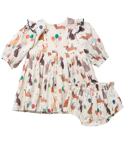 Pink Chicken Baby Girls Party Pets Brooke Dress