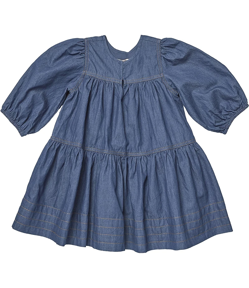 Pink Chicken Big Girls Balloon Sleeve Sawyer Dress