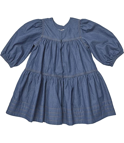 Pink Chicken Big Girls Balloon Sleeve Sawyer Dress