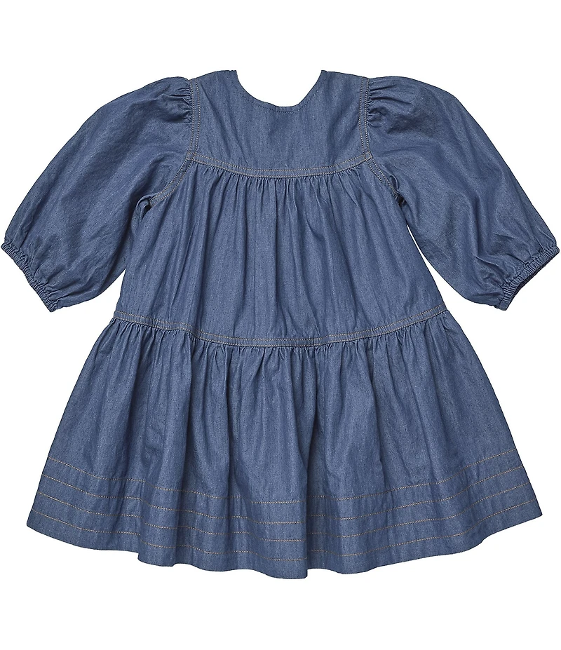 Pink Chicken Big Girls Balloon Sleeve Sawyer Dress