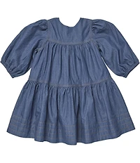Pink Chicken Big Girls Balloon Sleeve Sawyer Dress