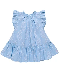 Pink Chicken Big Girls Harper Printed Ruffle Sleeve Dress