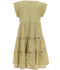 Pink Chicken Big Girls Peachy Sleeveless Dress