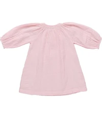 Pink Chicken Big Girls Ava Embroidered Cotton Gauze Dress