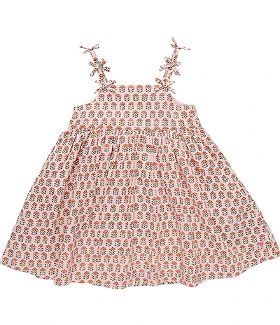 Pink Chicken Big Girls Babydoll Bow Straps Tia Dress