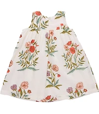 Pink Chicken Big Girls Cotton Popover Sequin Top Courtney Floral Dress