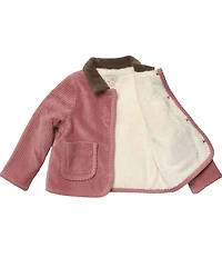 Pink Chicken Little Girls Jace Plush Jacket