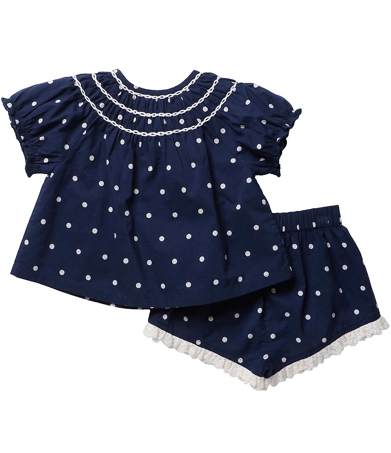 Pink Chicken Girls Americana Short Sleeve Ruffle Millie Set
