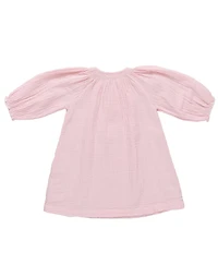 Pink Chicken Little Girls Ava Embroidered Cotton Gauze Dress