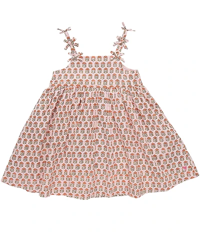 Pink Chicken Little Girls Baby Doll Bow Straps Tia Dress