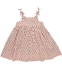 Pink Chicken Little Girls Baby Doll Bow Straps Tia Dress