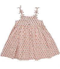 Pink Chicken Little Girls Baby Doll Bow Straps Tia Dress