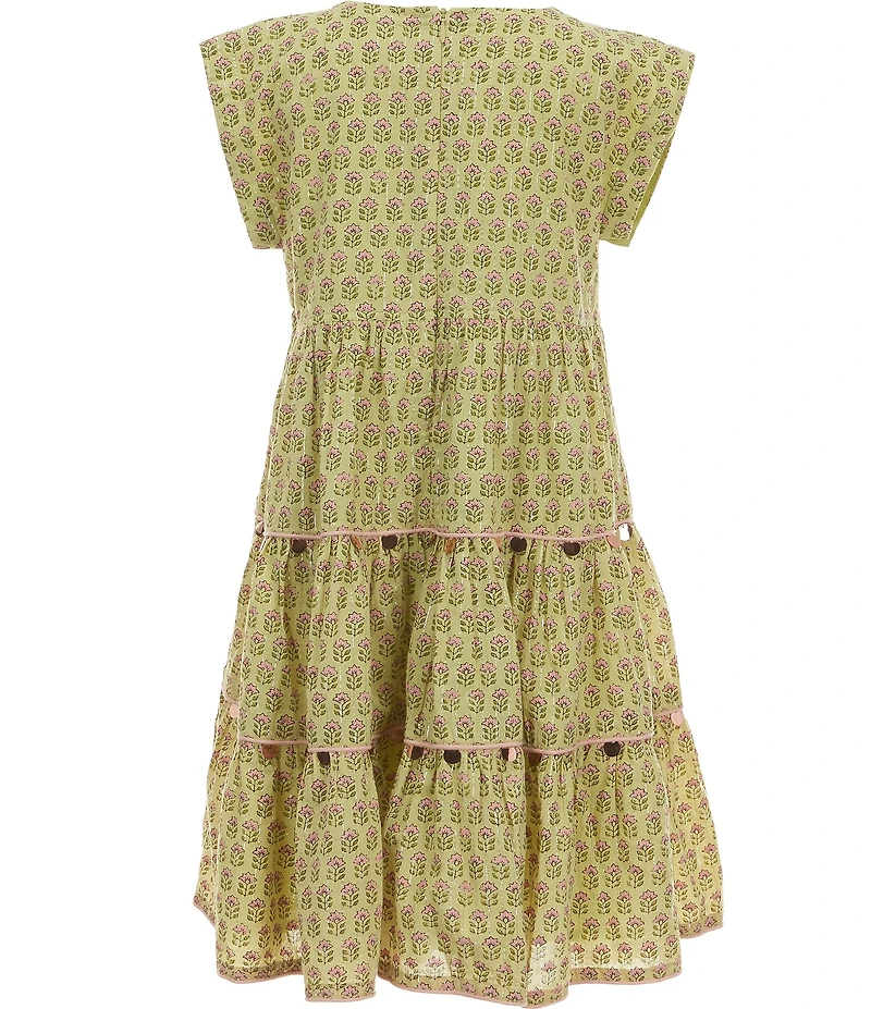 Pink Chicken Little Girls Peachy Sleeveless Dress