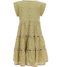 Pink Chicken Little Girls Peachy Sleeveless Dress