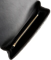 PINKO Classic Lady Love Puff Chevron Satchel Bag