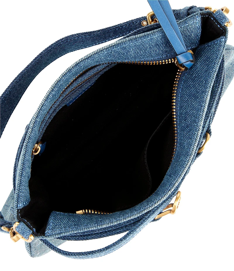 PINKO Denim Mini Belt Shoulder Bag