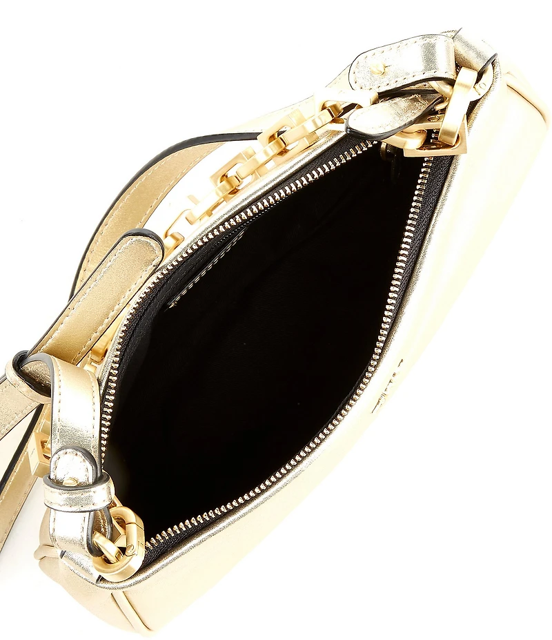 PINKO Half Moon Mini Metal Shoulder Bag
