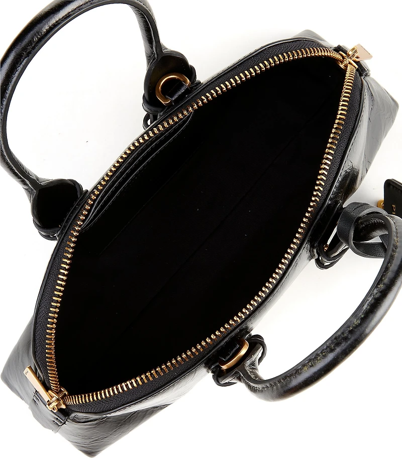 PINKO Leather Bowling Bag Satchel Handle Bag