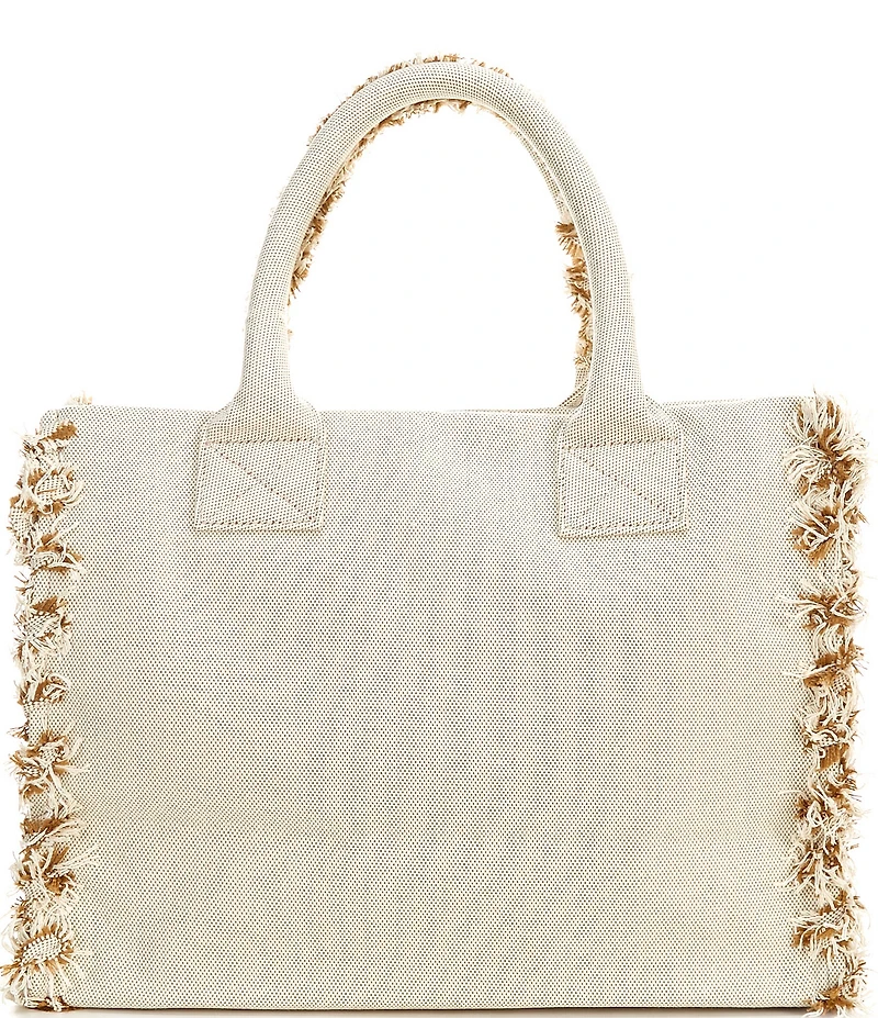 PINKO Logo Canvas Beach Tote Bag