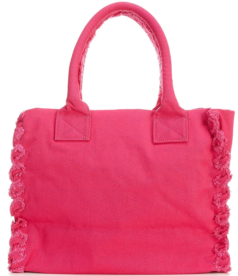 PINKO Logo Canvas Beach Tote Bag