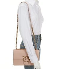 PINKO Love One Classic Chevron Convertible Shoulder / Crossbody Bag