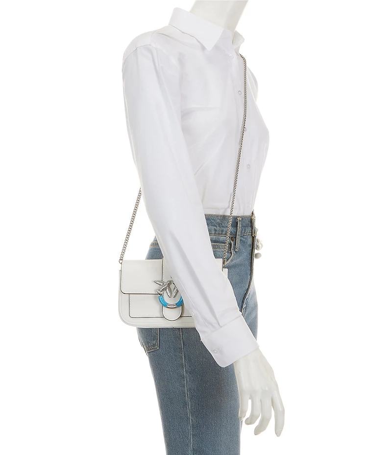 PINKO Love One Pocket Fibb Crossbody Bag