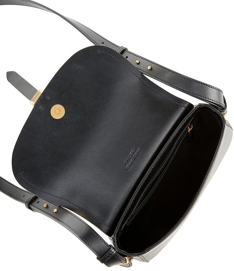 PINKO Saddle Mini Vitello Crossbody Bag