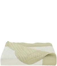 Piper & Wright Amherst Collection Channel Stitch Scallop Border Reversible Quilt
