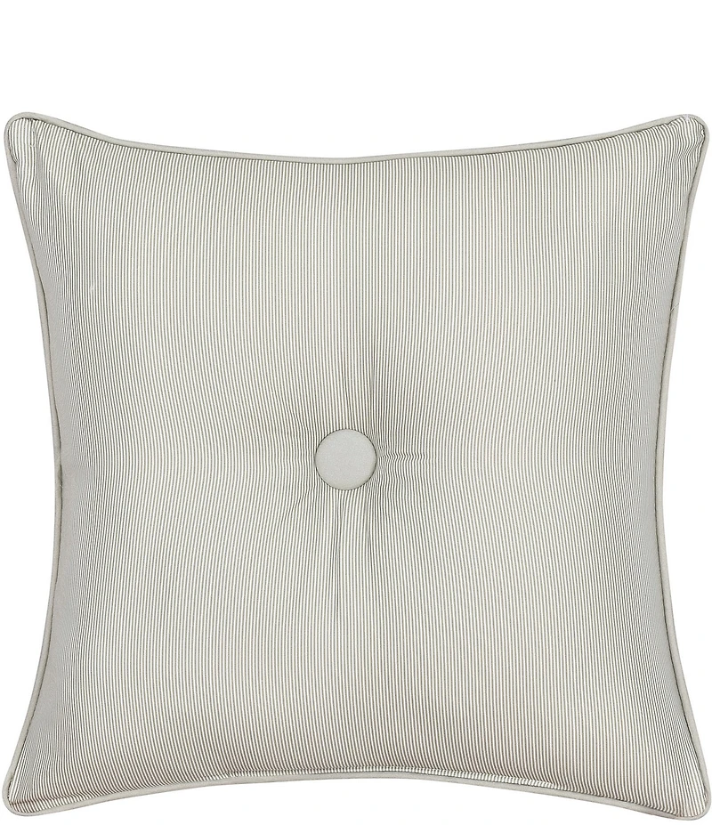 Piper & Wright Clarice Button-Tufted Framed Reversible Square Pillow