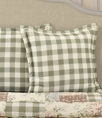 Piper & Wright Eloise Gingham Checked Plaid Euro Sham